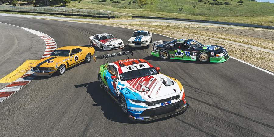 Novo Mustang GT3 homenageia campeões do passado com pintura especial