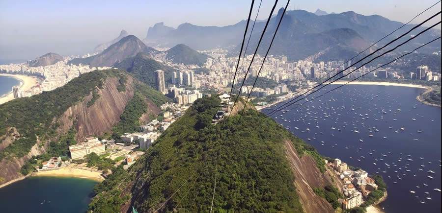 Monumento oferece vista singular da paisagem carioca, reconhecida como Patrimônio Mundial pela Unesco. Crédito imagem: Daniela Reis