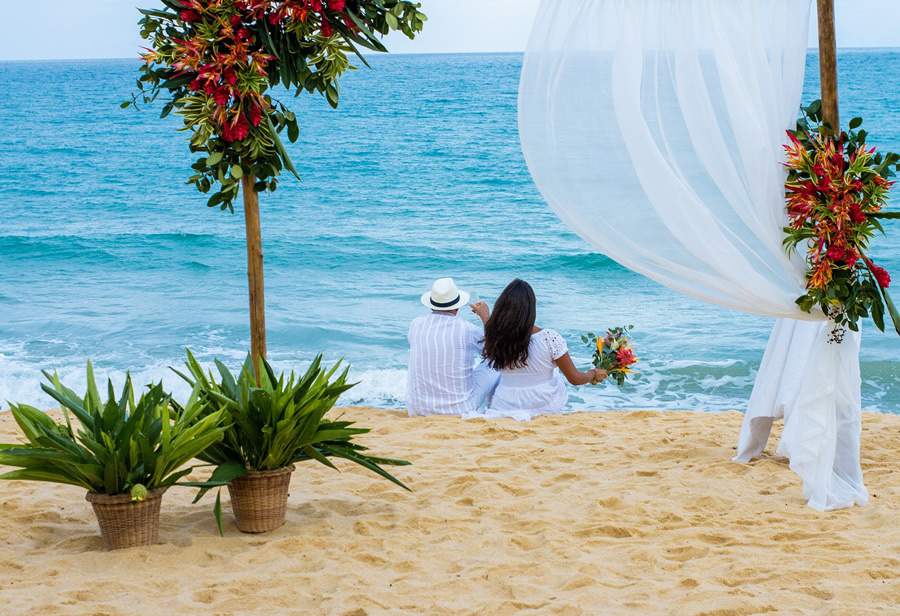 Casar na praia em frente ao mar Pousada Travel Inn Trancoso - (Divulgação)