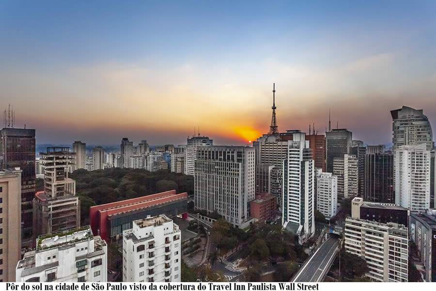 Pôr do sol de São Paulo - Cobertura Travel inn Palista Wall Street