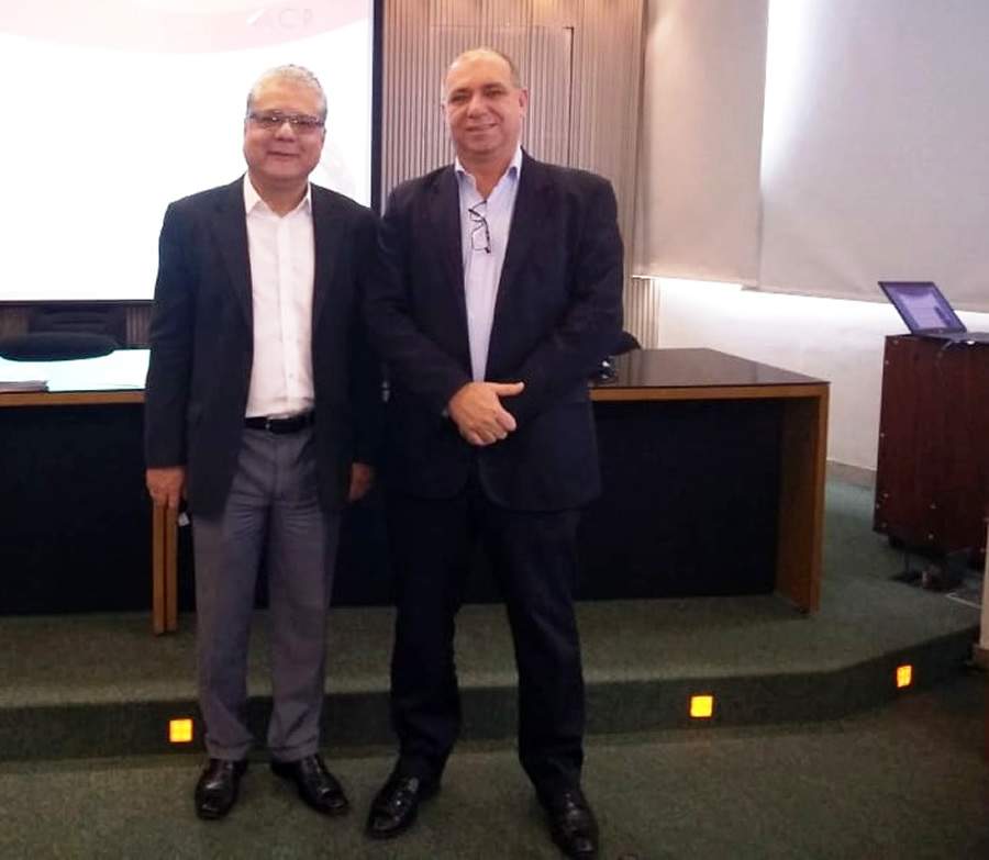  João Paulo Moreira de Mello (presidente do CSP-MG) e o novo diretor de Seguros da entidade, Rogério Gebin