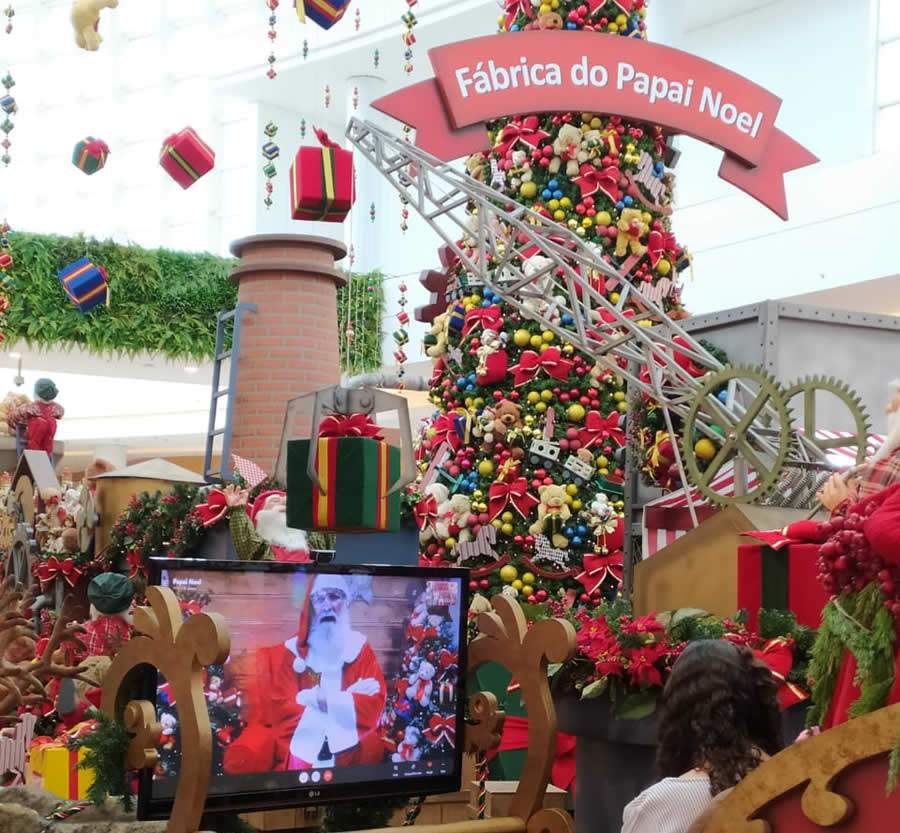 Papai Noel virtual e promoção de Natal do Catuaí Maringá encerram nesta quinta, dia 24