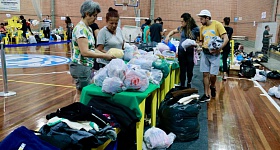 Novo centro de triagem para desabrigados das chuvas. Porto Alegre - RS. Foto -Julio Ferreira PMPA