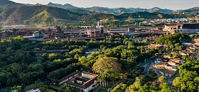 Vista aérea da Usina da Aperam, na cidade Timóteo, no Vale do Aço mineiro - Elvira Nascimento