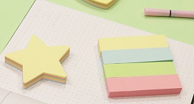 Os Smart Notes da BRW organizam os estudos com cores e formatos divertidos, sem pesar no orçamento - Crédito: divulgação/BRW Suprimentos