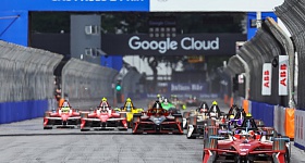  Carros GEN3 Evo na pista do Anhembi, em São Paulo - Beto Issa/LAT Image/Fórmula E/Divulgação