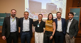  Executivos da Seguros Unimed e do Hospital Alemão Oswaldo Cruz em evento para corretores - Crédito: Nilton Fukuda