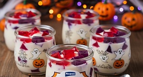 Gelatina Colorida Assombrada com Leite Marajoara - Imagem gerada por Inteligencia Artificial