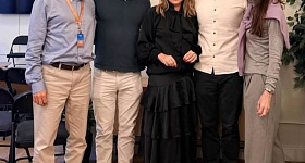 Da esquerda para a direita, Rodrigo Matos (ENS), Elan Fox (SOSA), Rosane Mota (RM7), Victor Bistrizki (SOSA), e Paola Casado (ENS)