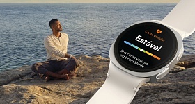 O recurso Carga Vascular classifica os resultados em uma escala de cinco níveis de intensidade no Galaxy Watch8 | Imagem meramente ilustrativa