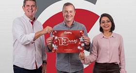 Foto: Claudio Pardal, diretor Comercial Nacional; Dirceu Canal, presidente; e Valquiria Brovini, diretora Executiva da CORPe Saúde