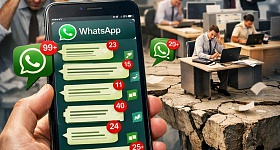  Uso massivo do WhatsApp - Banco de imagens Freepik