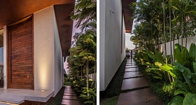  Esta casa ganhou uma entrada lateral envolta por vegetação, permitindo que os visitantes acessem o jardim sem precisar passar pelas demais áreas da residência | Projeto de paisagismo: Depieri Paisagismo | Projeto de arquitetura: Denise Zuba Arquitetos | Fotos: Clausem Bonifacio