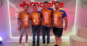 Lucas Feliciano, superintendente comercial de bancassurance e parcerias financeiras da Mapfre, Amarildo Casagrande, presidente do Banestes, Luciano Bezas, diretor geral do canal parcerias da Mapfre e Rodrigo Pichitelli, gerente de Bancassurance e Parceiras Financeiras da Mapfre