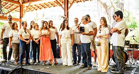 Diretoria, conselheiros do CVG-RJ, e entidades prestam homenagem a Ademir Marins, presidente do conselho consultivo - Foto: Improvement