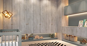 Vitória-régia | Aplicado nos armários e berço | Crédito: Divulgação Placas do Brasil