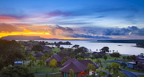 Bangalôs do Malai Manso Resort às margens do Lago do Manso MT (Divulgação)