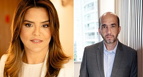  Karine Brandão, diretora executiva comercial do canal corretor e global corporate; e João Vitor Manzano, diretor comercial das regiões Norte e Nordeste