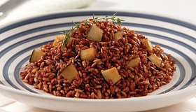  Arroz vermelho com coco refogado - Divulgação