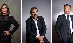   Andreia Padovani, Diretora Comercial Regional Minas Gerais / Felipe Smith Diretor Executivo de Produtos PJ / Marcos Kobayashi, Diretor Comercial Nacional Varejo e Vida