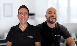 Leandro Carvalho Souza (à esquerda) e Tiago Barreto Pessoa dos Santos