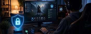 Segurança durante jogos online em uma configuração de jogo no computador - Crédito: Divulgação