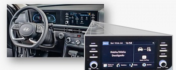  Multimídia desenvolvida pela Hyundai Mobis para oferecer conectividade com segurança - Divulgação