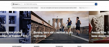 (Exemplo da interface do DeeperDive integrada a um portal, onde a IA transforma a leitura em conversa)