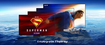 Imagem meramente ilustrativa para simular o tamanho das TVs.