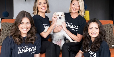 Juliana Camargo, Cassiana Garcia, Marcele Becker e Raquel Facuri. As fundadoras do Instituto Ampara Animal. Crédito de Imagem Rafael Cusato