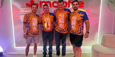 Lucas Feliciano, superintendente comercial de bancassurance e parcerias financeiras da Mapfre, Amarildo Casagrande, presidente do Banestes, Luciano Bezas, diretor geral do canal parcerias da Mapfre e Rodrigo Pichitelli, gerente de Bancassurance e Parceiras Financeiras da Mapfre