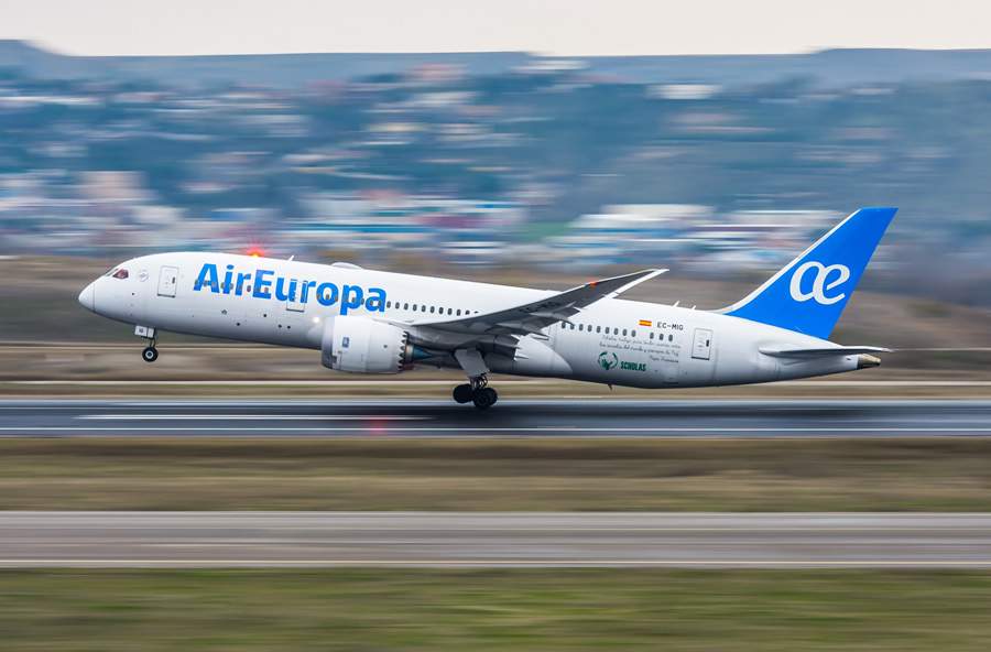 Air Europa cumpre plano de expans&atilde;o da frota com a chegada de um novo Boeing 787