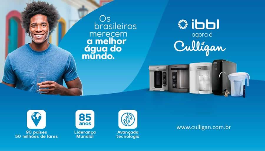 Campanha &#039;IBBL agora é Culligan&#039; anuncia chegada ao Brasil da empresa líder mundial em tratamento de água