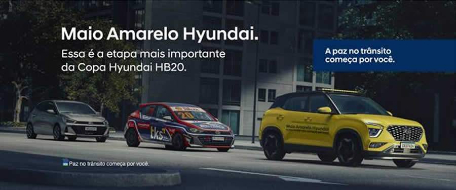 No Maio Amarelo, Hyundai lan&ccedil;a campanha de conscientiza&ccedil;&atilde;o e seguran&ccedil;a no tr&acirc;nsito com dicas dos pilotos da Copa Hyundai HB20