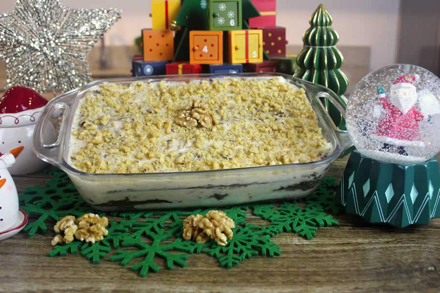 Pavê Natalino Fit de Nozes