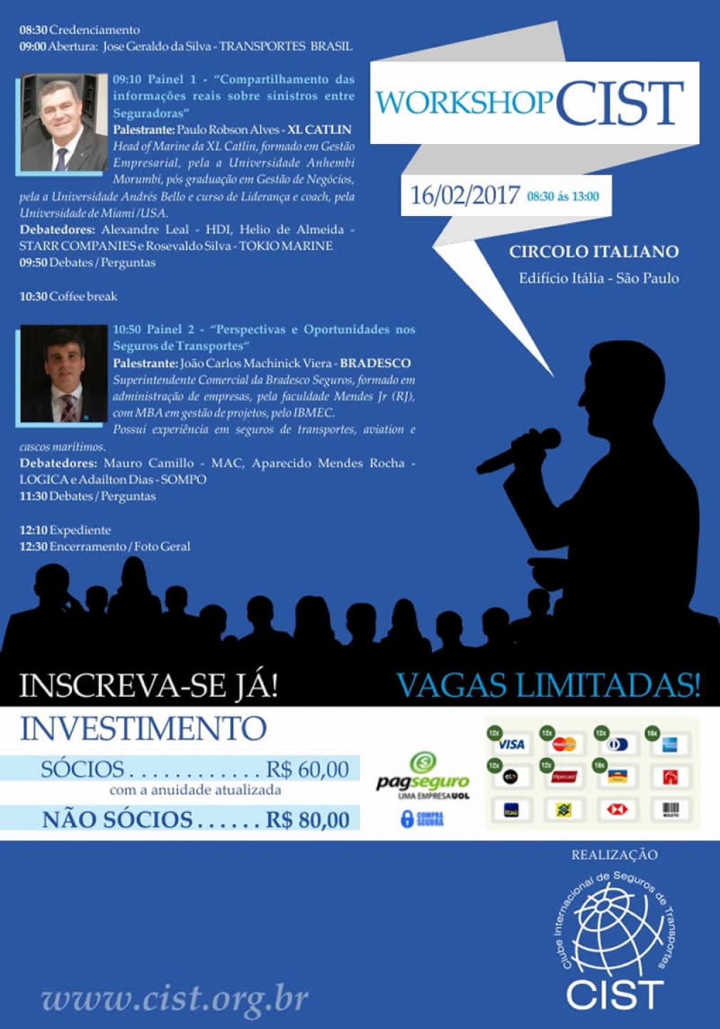 Workshop CIST - 16/02/2017 - Circolo Italiano - S&atilde;o Paulo - SP