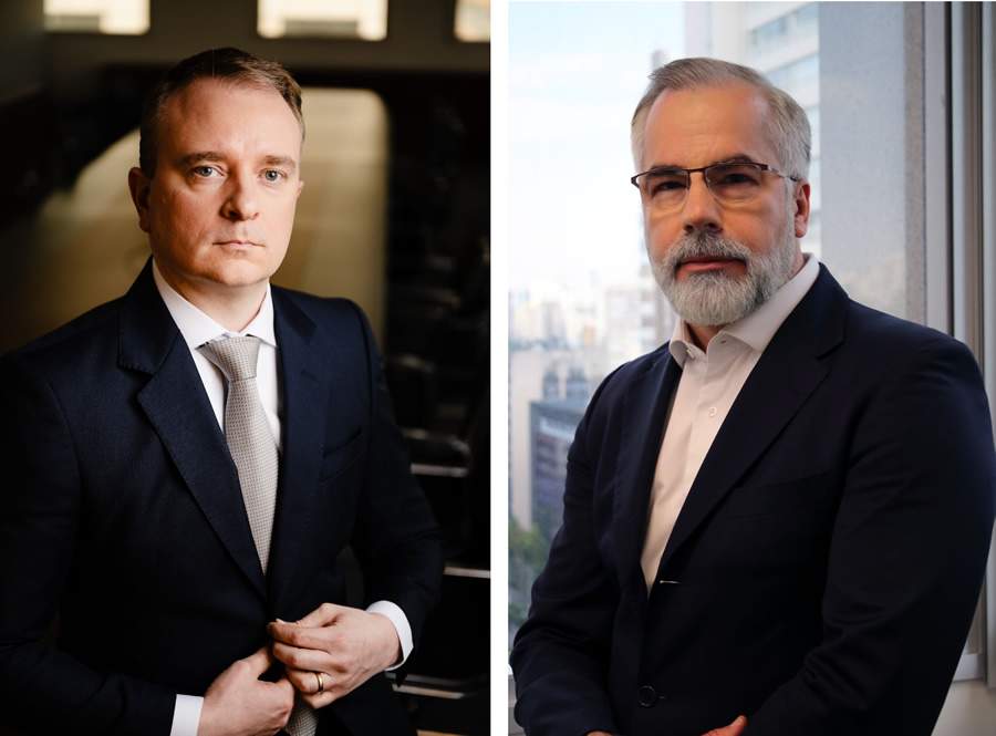 Carlos Eduardo Eichhorn, diretor de gest&atilde;o de recursos da MAPFRE Investimentos e Ricardo Ventrilho, rela&ccedil;&otilde;es institucionais da asset