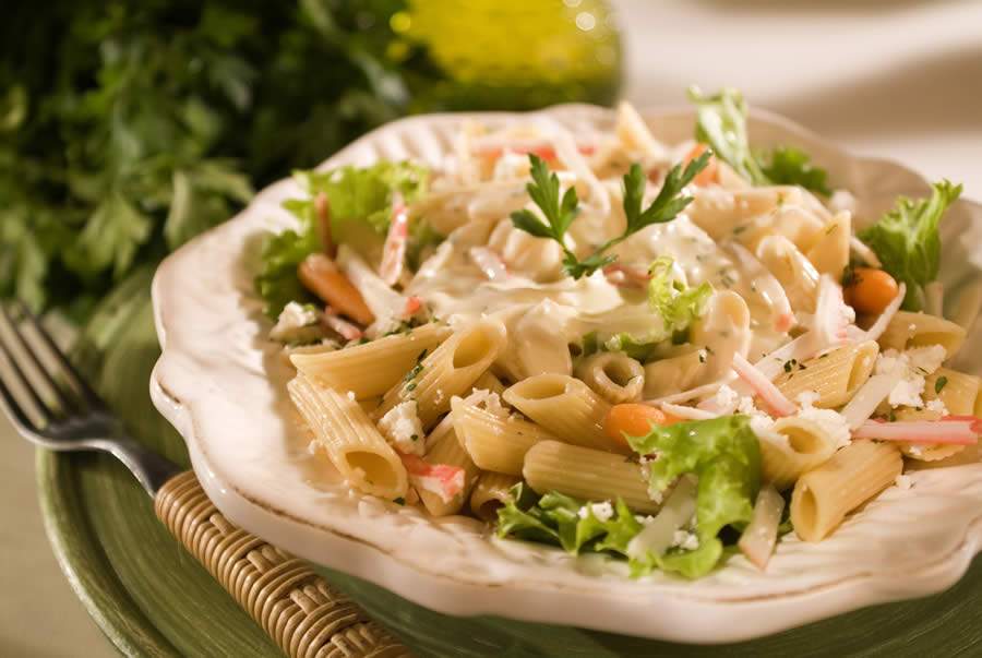 Salada de Penne ao Molho de Laranja - Divulgação Basilar