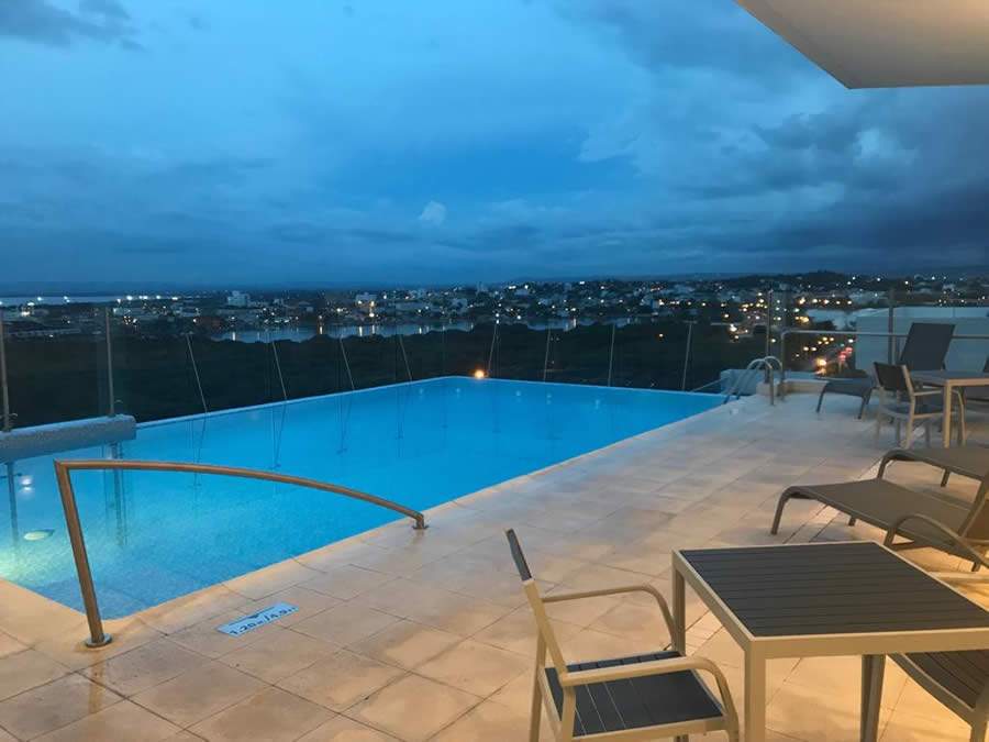 Vista da piscina - Divulgação
