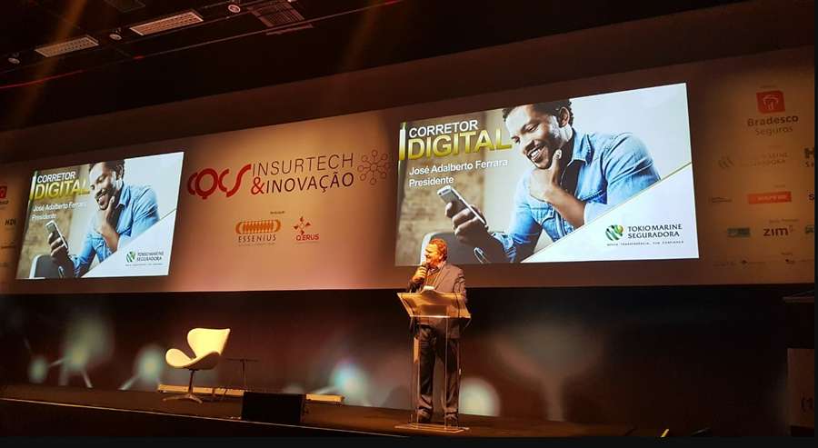 José Adalberto Ferrara, presidente da Tokio Marine em apresentação no Cqcs Insurtech &amp; Inovação