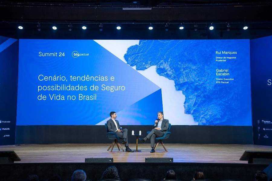 Diretor de Negócios da Prudential no painel sobre seguro de vida no BTG Summit | Divulgação