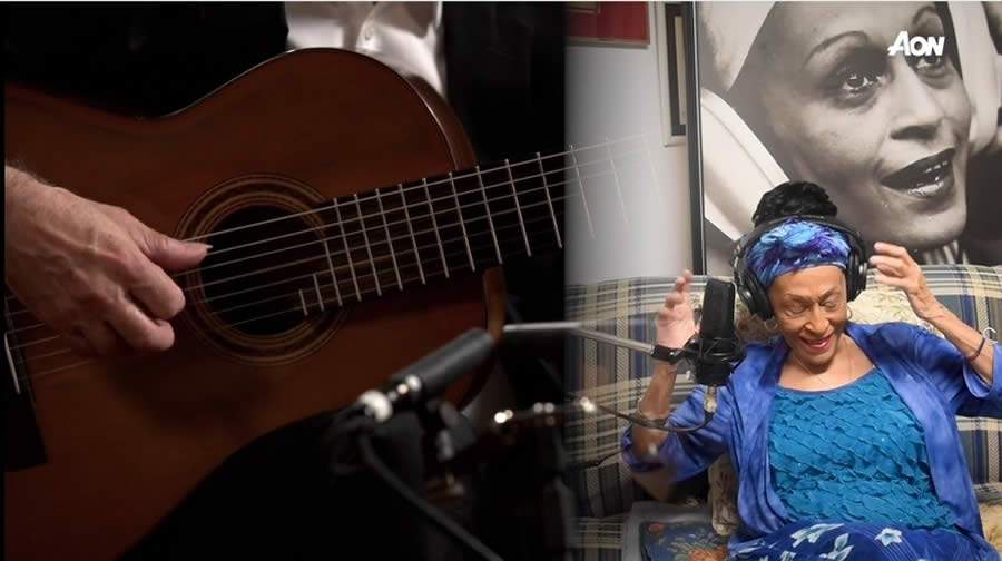 Encontro musical entre Swami Sr e Omara Portuondo