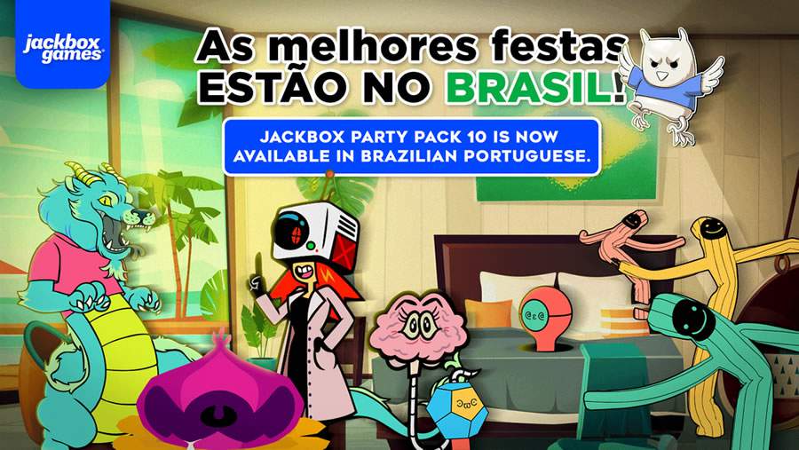 Ei, Brasil! Confira 5 motivos para voc&ecirc; entrar na festa com The Jackbox Party Pack 10