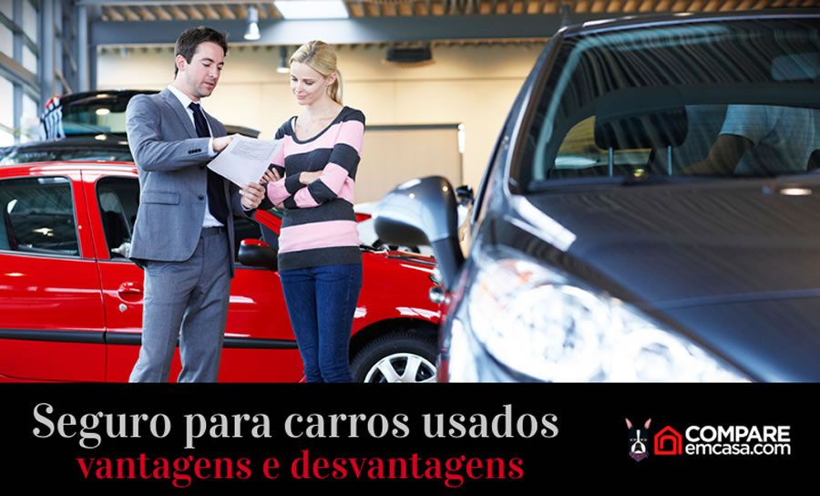 Infográfico Seguro para carros usados: vantagens e desvantagens