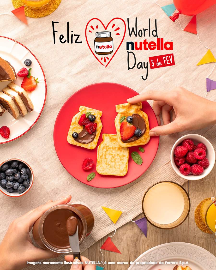 No Dia Mundial da Nutella&reg;, marca lan&ccedil;a campanha para os f&atilde;s &ldquo;espalharem sorrisos&rdquo;