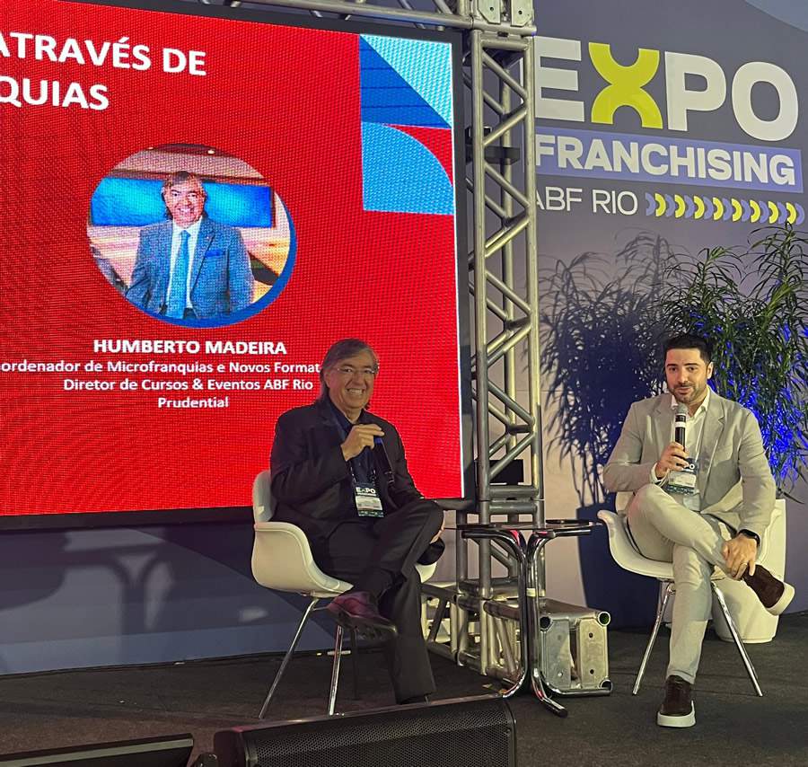 Humberto Madeira e Felipe Buranello na Expo Franchising ABF Rio