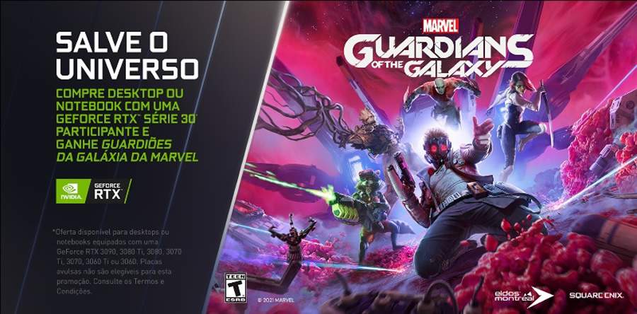 NVIDIA anuncia promo&ccedil;&atilde;o de GeForce RTX com Marvel&rsquo;s Guardians of the Galaxy