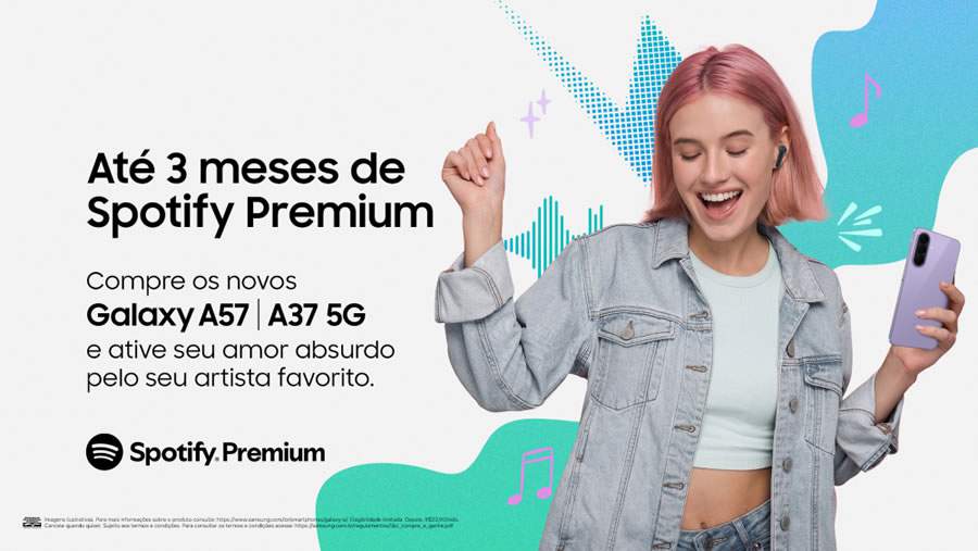 Samsung e Spotify te ajudam a desbloquear seu amor absurdo pela m&uacute;sica com a nova linha Galaxy A