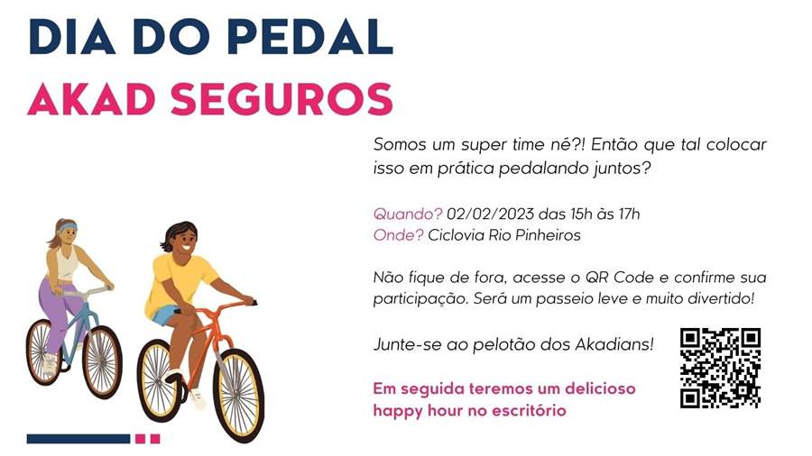 Akad celebra seguro bike com Dia do Pedal