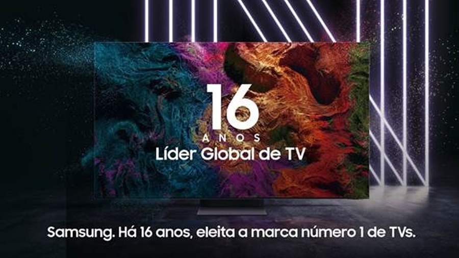Samsung &eacute; nomeada fabricante global de TV n&ordm; 1 por 16 anos consecutivos